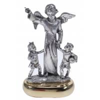 Statue Ange Gardien Argent / Or