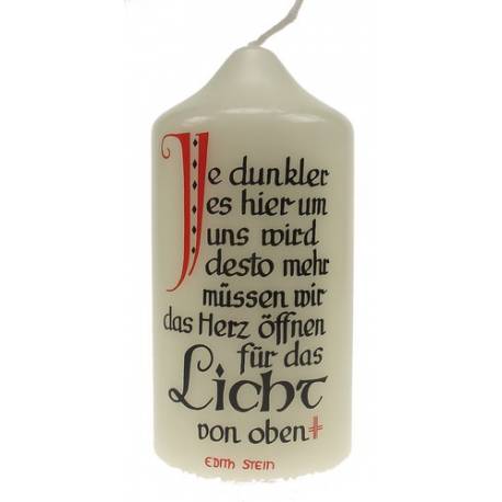 Spreukkaars 120X60mm - Je Dunkler ... 