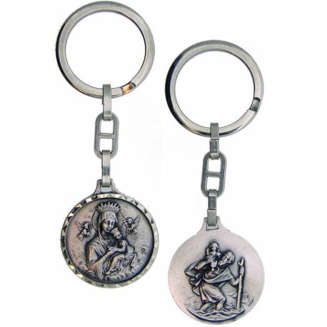 Porte-Clefs - Perpétuel Secours / St Christophe - 30 mm