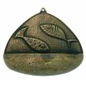 Benitier Bronze 22 Cm Poissons