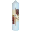 Cierge de mariage - 265 x 60 mm - alliances