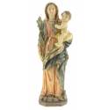 Statue 30 Cm Vierge + Enfant + Palme
