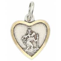 Medaille H Kristoffel - 12 mm - Metaal Verzilverd 