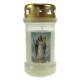 Bougie 3J / CD / blanc / N.D. du Rosaire