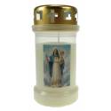 Bougie 3J / CD / blanc / N.D. du Rosaire