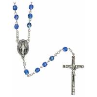 Chapelet - Semi-Cristal - Bleu Foncé