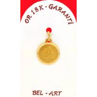 Medaille Or 18 Crts St Antoine 13 Mm