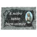 Plaque Cimetiere A Notre Tante Bien-Aimee 9x14