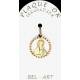 Médaille plaqué-or - Vierge Mains jointes - 16 mm ajouré