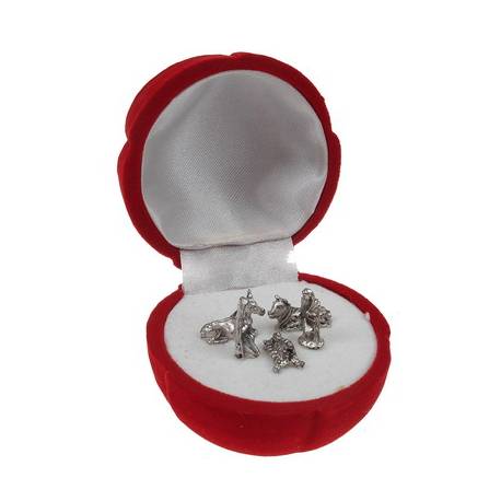 Ecrin rouge / Rose + Crêche