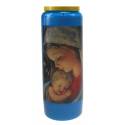 Noveenkaars / blauw / OLV met Kind 