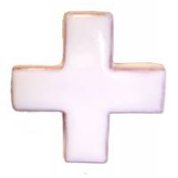 Croix Céramique 10 X 10 cm - Blanc