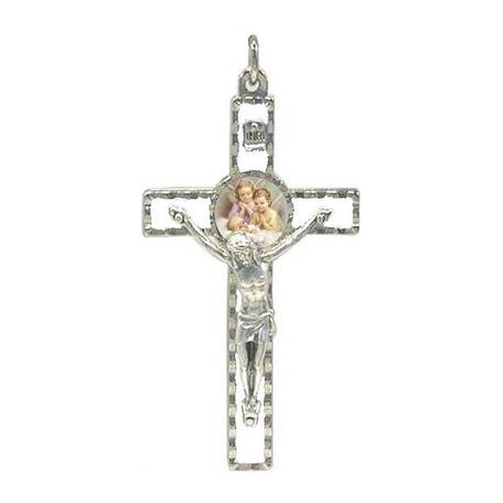 Croix Berceau - 8 cm - Blanc