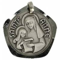 Medaille H. Anna Metaal verzilverd 