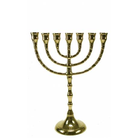 Kandelaar 7 Armen Menora - 24 cm - Messing 