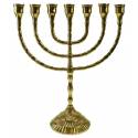 Kandelaar 7 Armen - 29 cm Menorah - Messing 