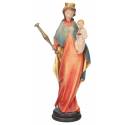 Statue en bois sculpté Auxiliatrice 20 Cm Couleur