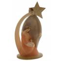 Houtsnijwerk H Familie 16 Cm Gekleurd 