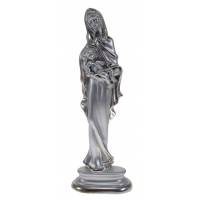 Statue 16 Cm Vierge Et Enfant Argent-Or