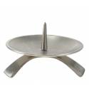 Kaarsenhouder - Diam 9.5 cm - Met Verzilverd 