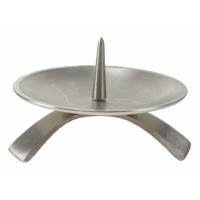 Kaarsenhouder - Diam 11.5 cm - Met Verzilverd 