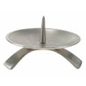 Kaarsenhouder - Diam 11.5 cm - Met Verzilverd 