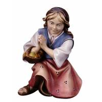 Enfant/priant : crèche de Noël en bois Ulrich 15 cm