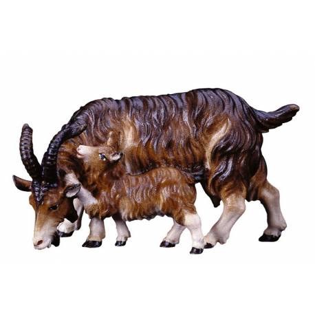 Chevre/chevreau : crèche de Noël en bois Ulrich 15 cm