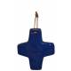 Kruisje Keramiek 8.5 X 7.5 Cm Blauw 