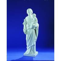 Sint Jozef 80 Cm - "Marmer" Wit 