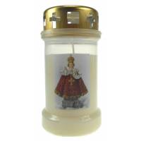 Bougie 3J / CD / blanc / Enf. Jésus de Prague