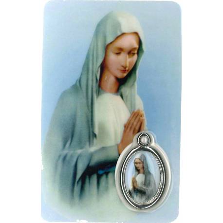 Carte-Méd-Prière - Vierge Priante - FR