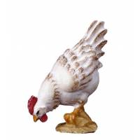Kip : houtsnijwerk kerstgroep Ulrich 15 cm 