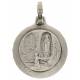 Medaille Lourdes - 16 mm - Metaal Verzilverd 