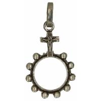 Medaille-Tientje - 20X12 mm - Verzilverd 