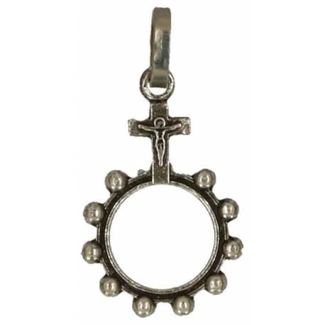 Medaille-Tientje - 20X12 mm - Verzilverd 