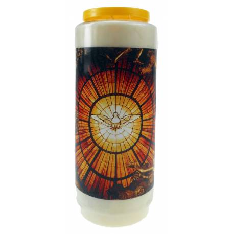 Noveenkaars / wit / Heilige Geest 