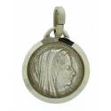 Medaille 11 Mm Vierge Ronde Alpacca