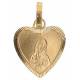 Medaille in metaal verguld van onze lieve vrouw van Banneux 12 mm 