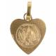 Medaille in metaal verguld van onze lieve vrouw van Banneux 12 mm 