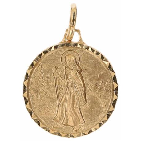 Médaille N.D. de La Route - 16 mm - Métal Doré