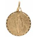 Medaille O.L.V. van de Weg - 16 mm - Metaal Verguld 