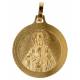 Médaille Scapulaire - 18 mm - Métal Doré