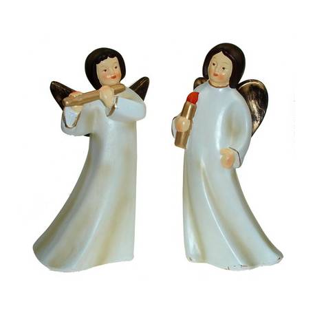 Statue 33 Cm Ange Ceramique 2 / Bte