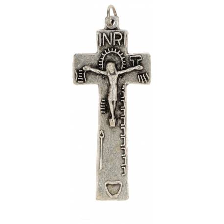 Kruisje - 50 X 23 mm - Metaal Verzilverd 