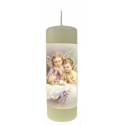 Kaars 150 X 50 mm - 2 Engelen met Kind 