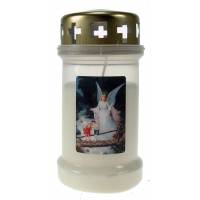 Bougie 3J / CD / blanc / Ange gardien