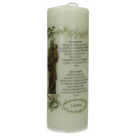 Kaars 180 X 60 H Jozef + Gebed / Leuven 