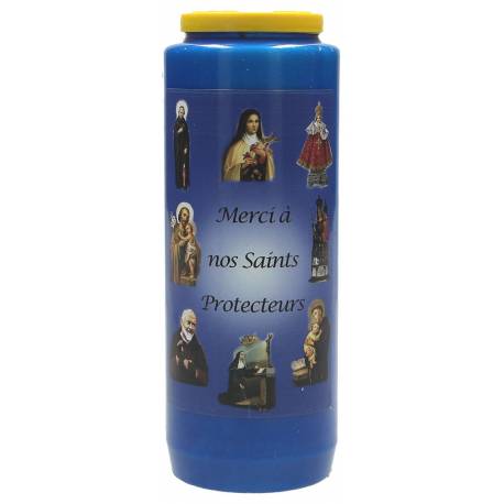 Neuvaine / bleu / Merci à nos Saints Protecteurs