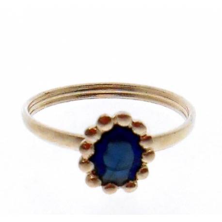Bague Emaillee Perlee Vierge